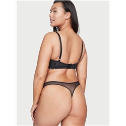 VERY SEXY Ziggy Glam Floral Embroidery Unlined Demi Bra