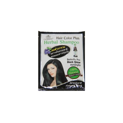 Оттеночный шампунь с мотыльковым горошком Catherine / Catherine Hair Color Plus Herbal Shampoo Butterfly Pea Black 10 ml