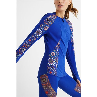 Chaqueta bloques estampados