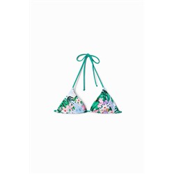 Top bikini floral reversible