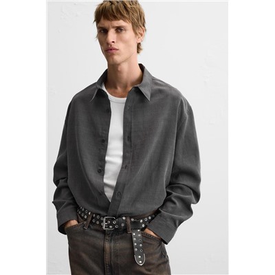 CAMISA RAYAS MEZCLA LYOCELL