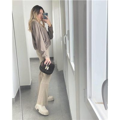 Итальянская сумка из натуральной кожи от AB.ZAPATOS PELLE · 2704 lila