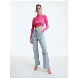 Jeans mit weitem Bein