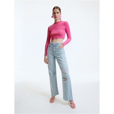 Jeans mit weitem Bein