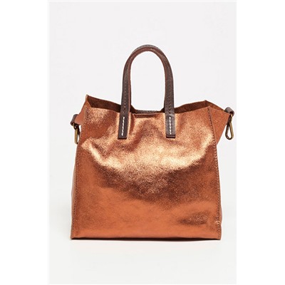 Bolso de piel Coti Marrón