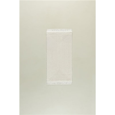 Diane Saçaklı Halı - Krem - 80x150 cm