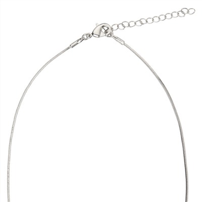 Kurze Damen Kette mit rundem Anhänger