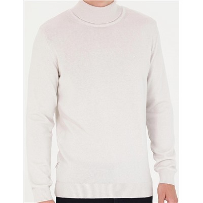 Taş Slim Fit Balıkçı Yaka Basic Triko Kazak