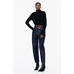 Z1975 HIGH-WAIST PAPERBAG JEANS WITH BELT