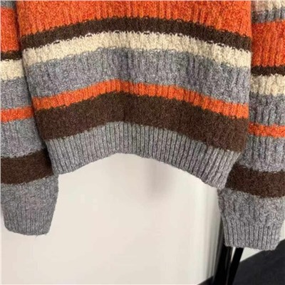 Женский шерстяной свитер в полоску   MI*U MI*U