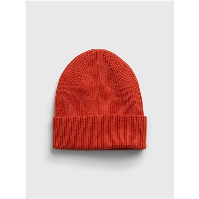 Organic Cotton Ribbed Beanie
