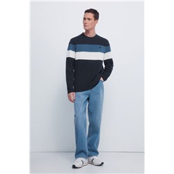 Camiseta manga larga piqué cortes