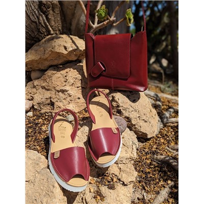 AB.Zapatos · 3202 · Granate+Vera Рelle colores БОРДОВЫЙ АКЦИЯ