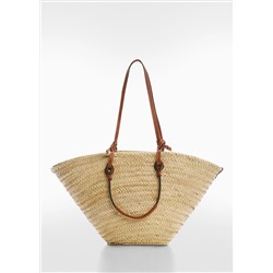 Bolso capazo rafia
