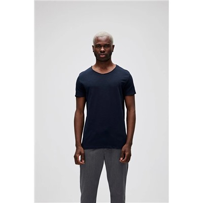 Bad Bear, V-neck T-shirt Lacivert Basic Erkek Tişört