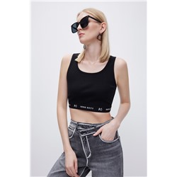 Camiseta corta Negro