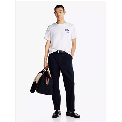 Embroidered Flag Crest T-Shirt