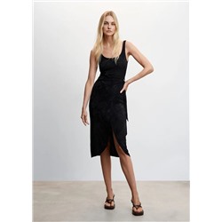 Vestido jacquard nudo