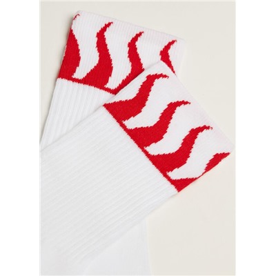 Kurze Sportsocken mit Muster für Herren