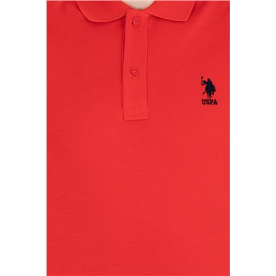 Erkek Kırmızı Basic Polo Yaka Tişört