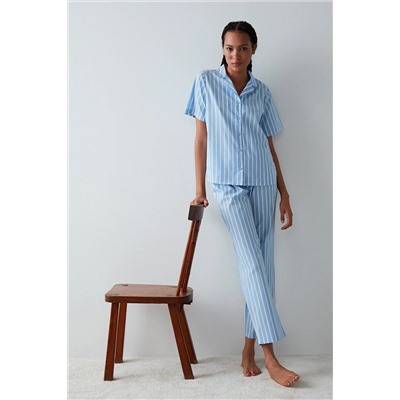 Penti Aria Gömlek Pantolon Pijama Takımı PNCZE0FP23SK-BE20