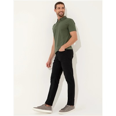 Haki Slim Fit Polo Yaka Tişört