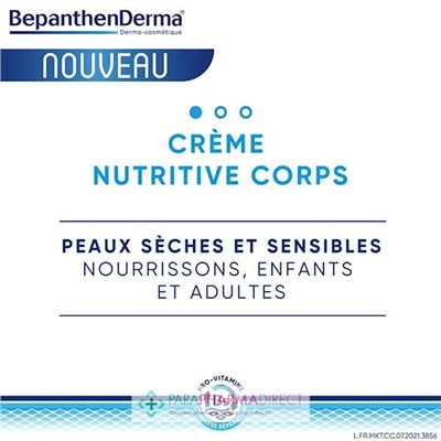 BepanthenDerma Crème Nutritive Corps 200 ml