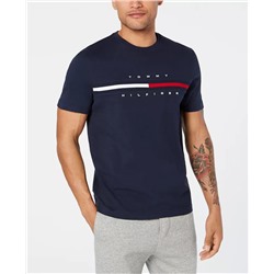 TOMMY HILFIGER Men's Big & Tall Tino Logo Short Sleeve T-Shirt