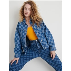 Body aus Rippstrickjersey