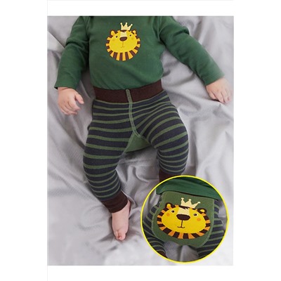 Denokids Aslan Çizgili Erkek Bebek Tayt-pantolon CFF-22S1-147