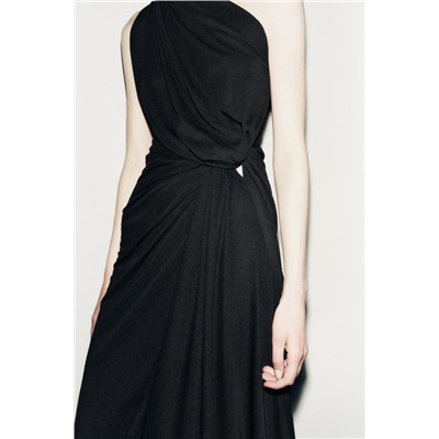 ZW COLLECTION DRAPED ASYMMETRIC DRESS