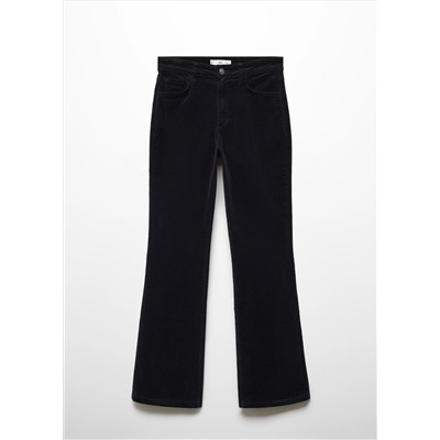 Pantalón flare crop pana