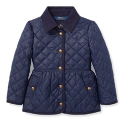 GIRLS 2-6X Quilted Barn Jacket