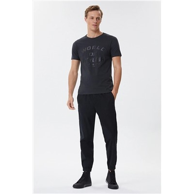 Lee Cooper Stylish Erkek O Yaka T-shirt Antrasit 222 LCM 242021