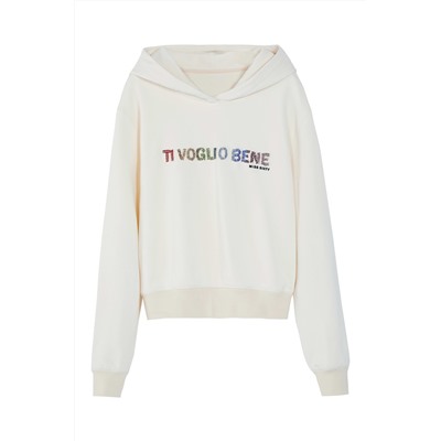 Sudadera con capucha Crudo