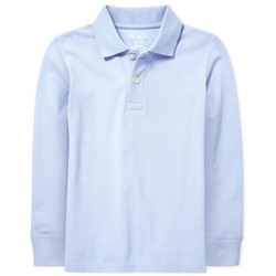 Boys Uniform Long Sleeve Pique Polo