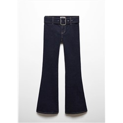 Jeans flare cinturón