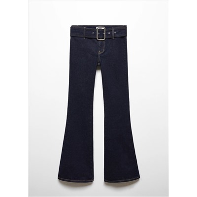 Jeans flare cinturón