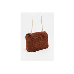 Bandolera de nobuk Mini Vivi Camel