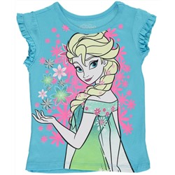 DISNEY FROZEN LITTLE GIRLS’ “SNOWFLAKE CATCHER” T-SHIRT