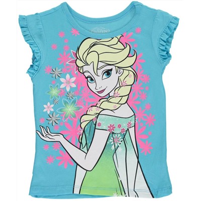 DISNEY FROZEN LITTLE GIRLS’ “SNOWFLAKE CATCHER” T-SHIRT