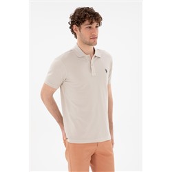 Erkek Slim Fit Polo Yaka Taş Basic Tişört