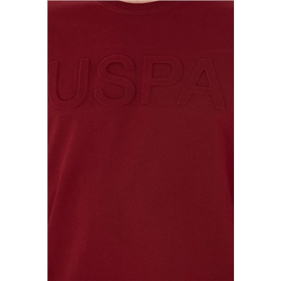 Erkek Bordo Basic Sweatshirt