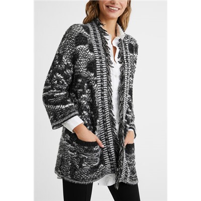 Chaqueta oversize tricot