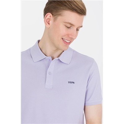 Erkek Lila Basic Polo Yaka Tişört