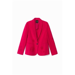 Americana fucsia troquelada