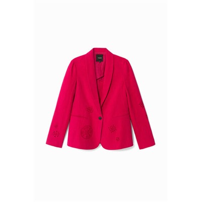 Americana fucsia troquelada