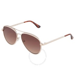 Guess Factory  Brown Gradient Pilot Ladies Sunglasses