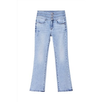 Vaquero slim fit 7/8 Azul claro