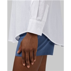 WOMEN'S OVERSIZED COTTON LONG SLEEVE BUTTON-UP